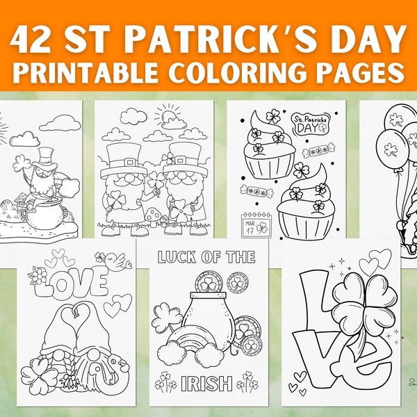 St Patrick’s Day Coloring Pages For Kids Toddlers Preschoolers Coloring Book Simple Coloring Pages St Patricks Day Kids Activity Printable