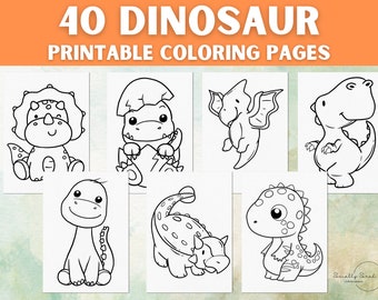 40 Dinosaurier Malvorlagen Für Kinder Kleinkinder Vorschulkinder Kleinkinder Malbuch Einfache Malseiten Dinosaurier Kindergarten