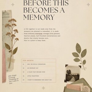 Memory Journal For Couples, Couples Archive Scrapbook (Digital Download - Compatible in Goodnotes)