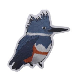 Kingfisher, Nature sticker, Wildlife sticker for laptops, water bottles, notebooks, Waterproof vinyl decal