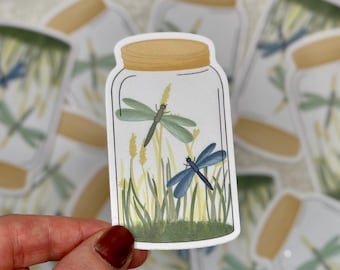 Dragonfly sticker | Nature and wildlife,  insect decal for laptops, water bottles, and notebooks