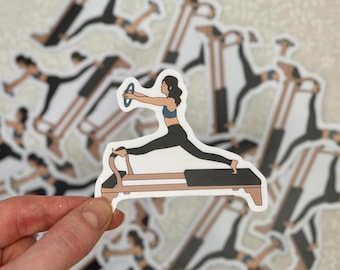 Pilates sticker | Physical health and motivational decal for laptops, water bottles, notebooks