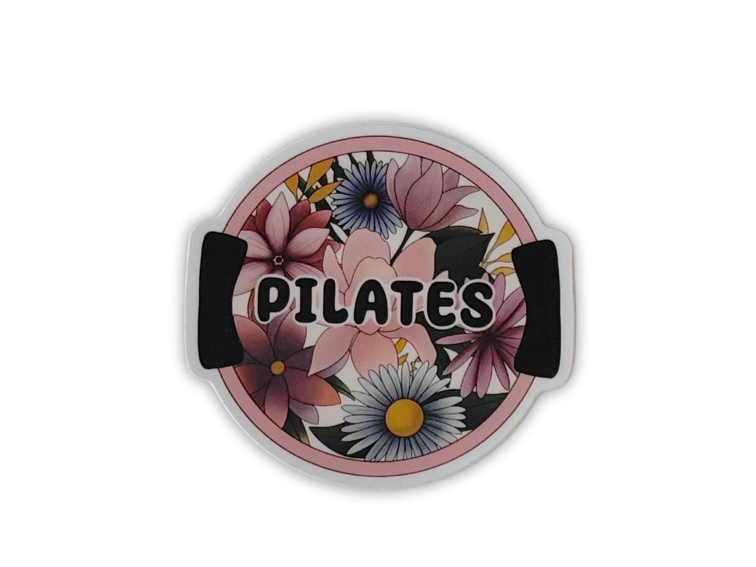 Pilates flower ring, Motivational sticker, Pilates sticker for laptops, water bottles, notebooks, Waterproof vinyl decal