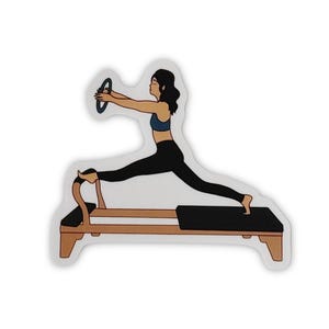 Pilates, Adesivo motivacional, Adesivo de Pilates para laptops, garrafas de água, cadernos, Decalque de vinil à prova d&#39;água