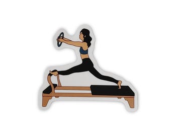 Pilates, Motivational sticker, Pilates sticker for laptops, water bottles, notebooks, Waterproof vinyl decal