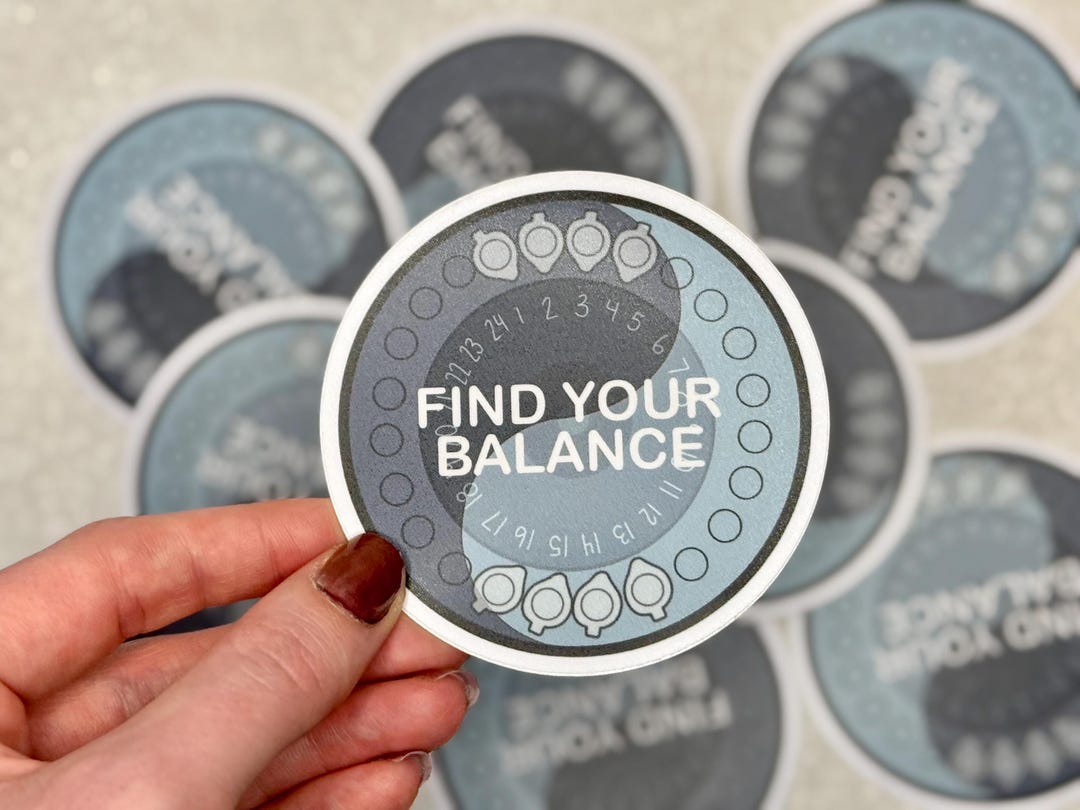 Lab Balance Sticker Find Your Balance Centrifuge Sticker | Science and Laboratory Decal for ...