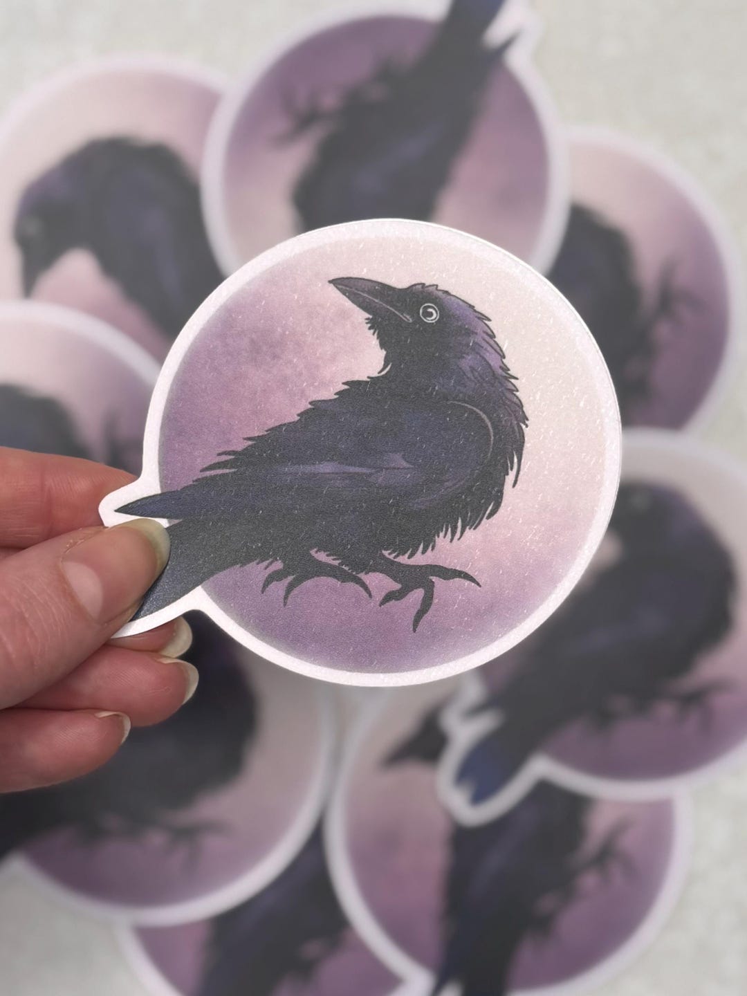 Raven Sticker | Wildlife and Nature, Corvid Decal for Laptops, Water ...