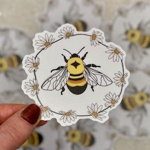 Rusty patched bumble bee Sticker | Nature and wildlife, insect decal for laptops, water bottles, notebooks