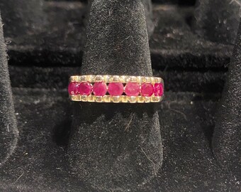 Art Deco Ruby 0.70 ctw 925 Silver