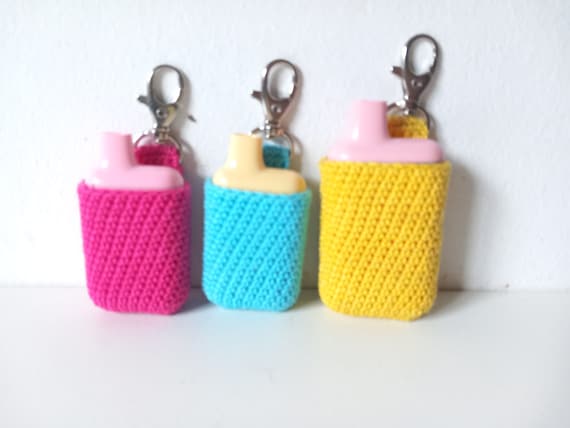 disposable vape with keychain Crochet Lost Mary BM600 Keychain, Crochet Elfbar BC5000 Keychain, Vapes, Holder, Vape Cover SOFI Surge Mexico Mango dry herds Select Flavor ::Cherry Berry