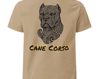 Cane Corso Ink Art Oversized Tee, 100% Cotton Vintage Washed Streetwear Shirt