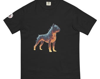 Cane Corso Signature Unisex T-Shirt, Garment-Dyed Cotton Italian Mastiff Tee