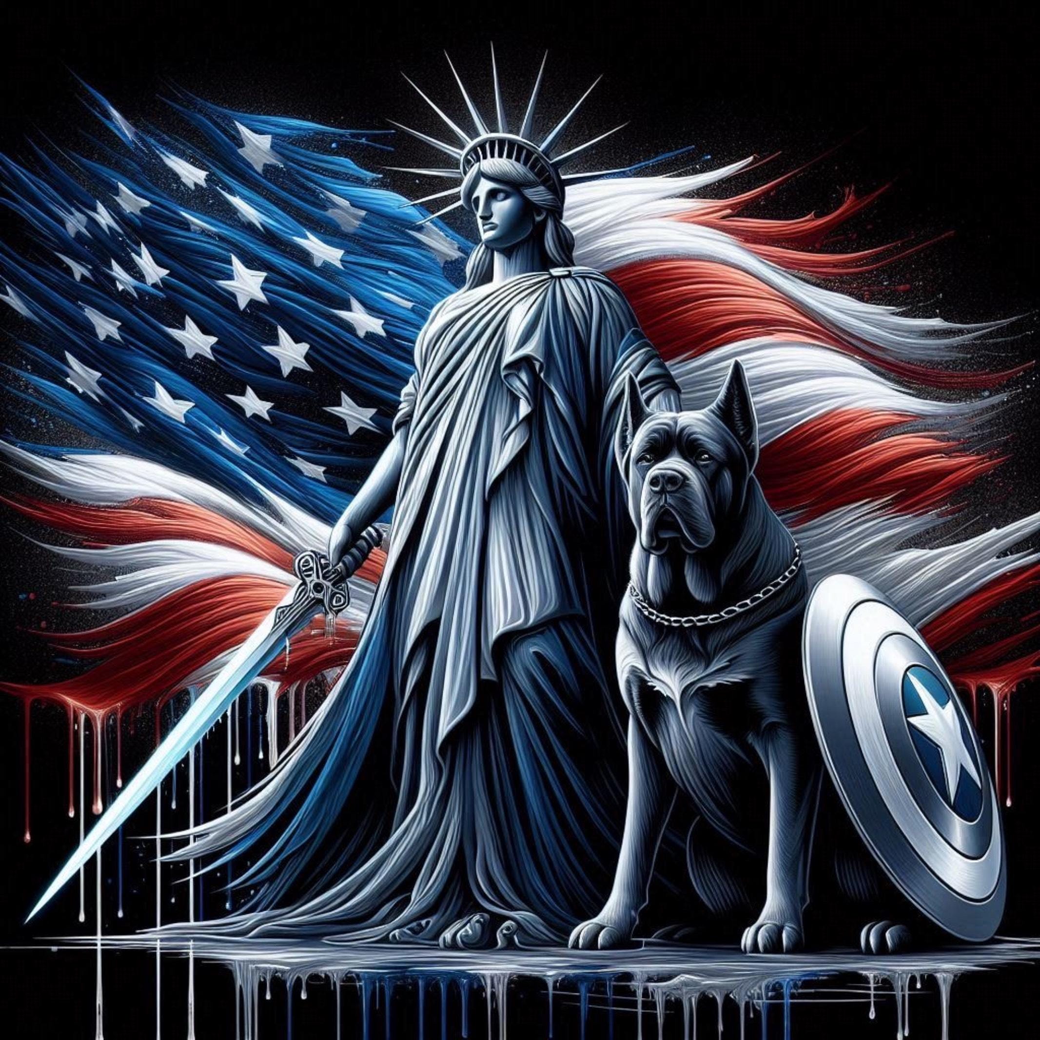 Cane Corso Patriotic