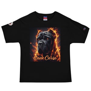 Cane Corso flaming  Champion T-Shirt