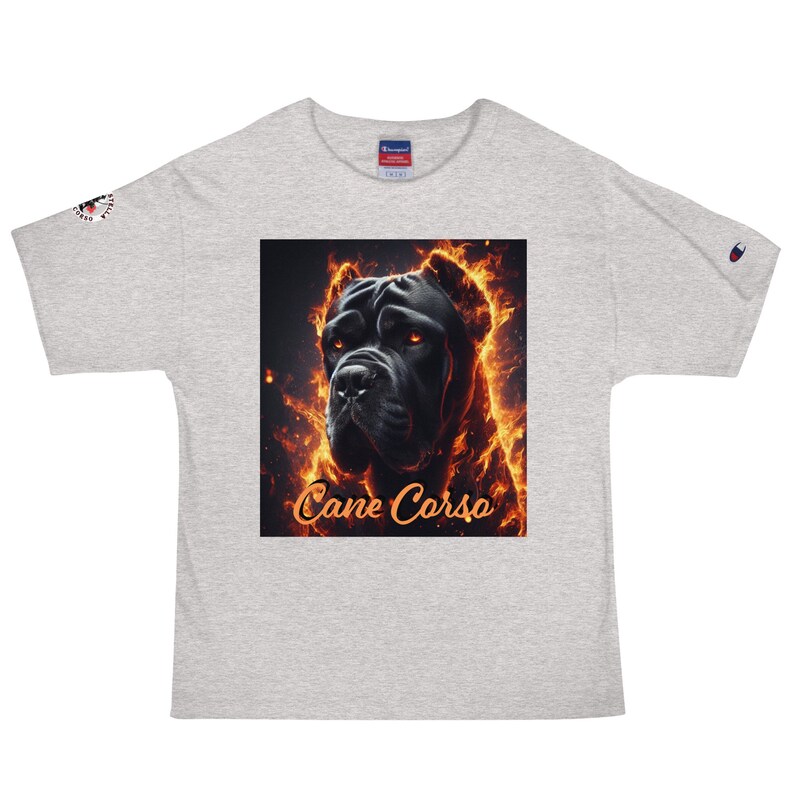 Cane Corso flaming  Champion T-Shirt