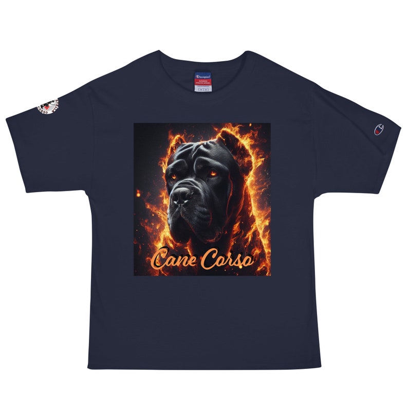 Cane Corso flaming  Champion T-Shirt