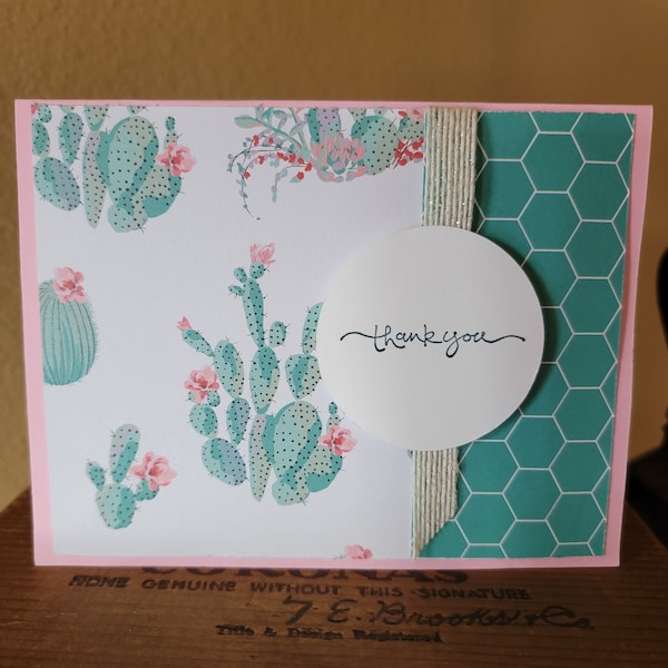 Cactus Thank You Card