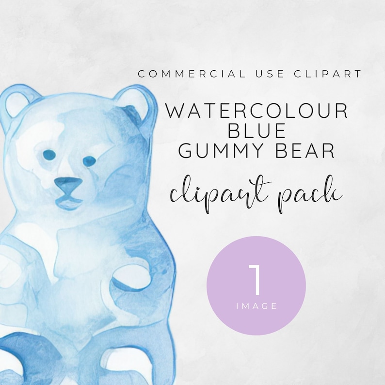 Gummy Bear Clipart, Candy Clipart PNG, Sweet Clipart, Blue Candy ...