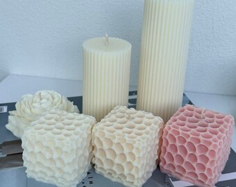 Candle Cube | Scented Candle | Eco candle | Gift | Handmade | Sculptural candle