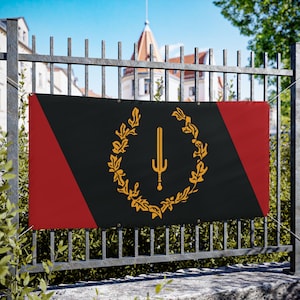Black American Heritage Flag Vinyl Banner, African American History Decoration, Ethnic Pride Wall Hanging, Juneteenth Celebration Sign,
