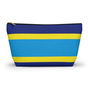 Estuche para accesorios con la bandera del orgullo de la concienciación sobre la sordera, neceser de maquillaje con la bandera del orgullo de la concienciación sobre la sordera, regalo con la bandera del orgullo de la concienciación sobre la sordera, estuche con cremallera, estuche de cosméticos