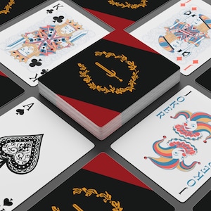Carte da gioco con bandiera del patrimonio americano nero, afroamericano, forniture per serate di poker, accessori per giochi di carte, culturali