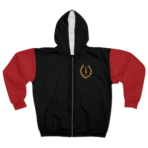 パーカー・フーディ 1619 Pan African American Flag Thermal Lined Zip Hoodie 1619 Pan African American Flag Thermal Lined Zip Hoodie Red
