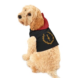 Felpa con cappuccio per animali domestici con bandiera del patrimonio afroamericano per il mese della storia dei neri, felpa con cappuccio per l&#39;orgoglio della storia dei neri, felpa con cappuccio per cani del patrimonio afroamericano, nera
