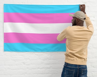 Transgender Pride Flag: LGBTQ Support, Vibrant Polyester