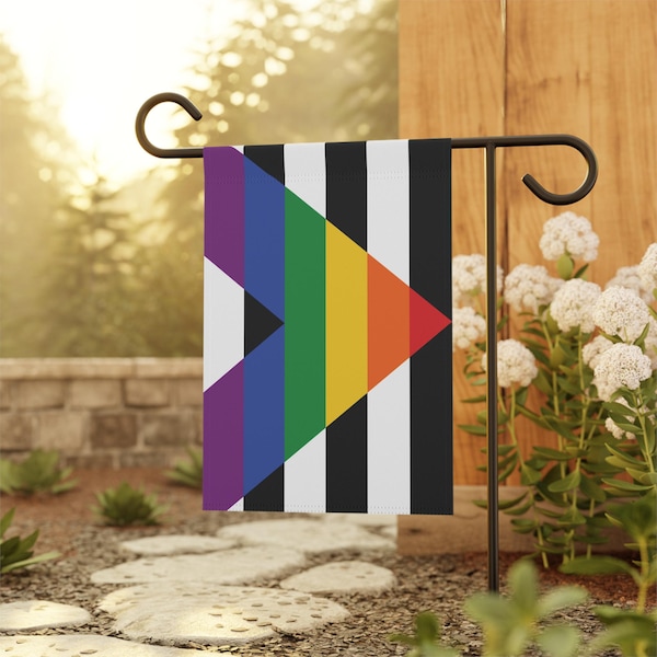 Straight Ally Pride Garden Flag: LGBTQ+ Support (12x17 in)