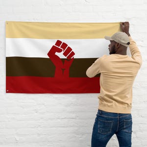 Original Juneteenth Flag Black American Heritage Colors | African American Pride Banner | Indoor/Outdoor Decor