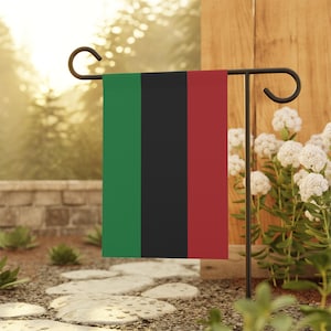 Pan-African Flag Garden Banner for Black History Month, House Decoration, Outdoor Flag, Juneteenth