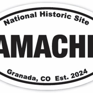 Adesivo del sito storico nazionale di Amache