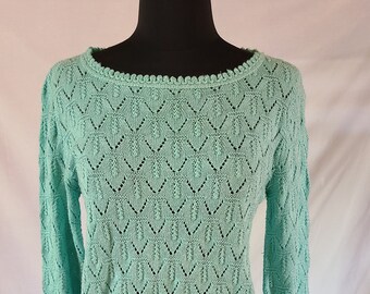 1980s Cuddle Knit Pullover Knit Sweater - Size Small