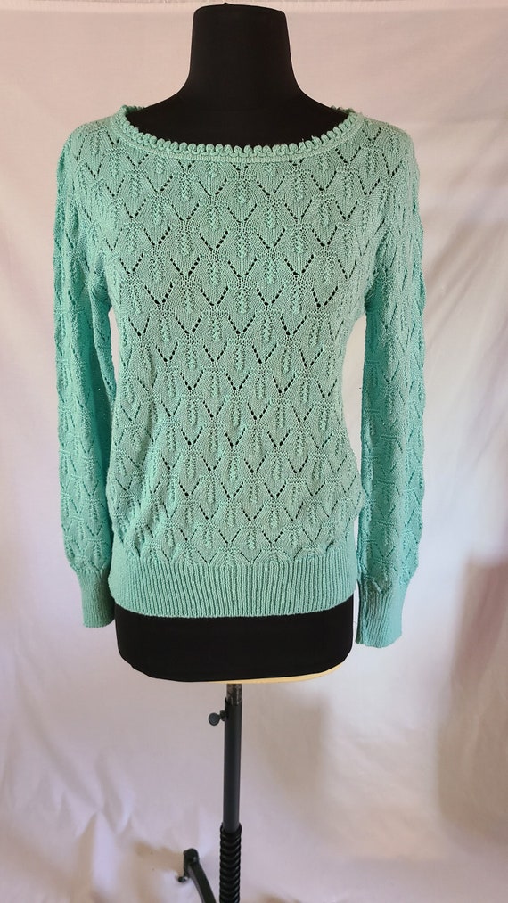 1980s Cuddle Knit Pullover Knit Sweater - Size Sma