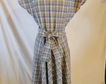 Reproduction vintage des années 50 robe en coton mélangé - taille moyenne