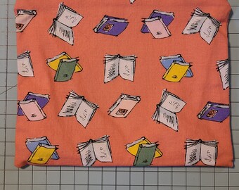 Cotton Zipper Pouch Clutch - Makeup Bag - Pencil Bag