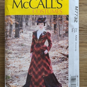McCall’s Costume Pattern M7732 Angela Clayton Misses’ Costume, Size 4-6-8-10 UNCUT