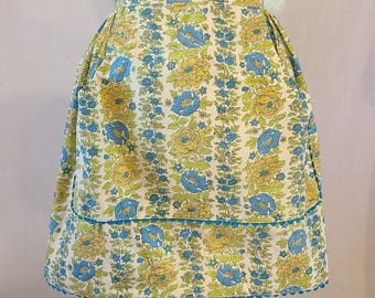 Vintage 1950s Cotton Hostess Apron - Size XS