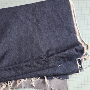 Heavy Denim Fabric Remnant - 1 Yard