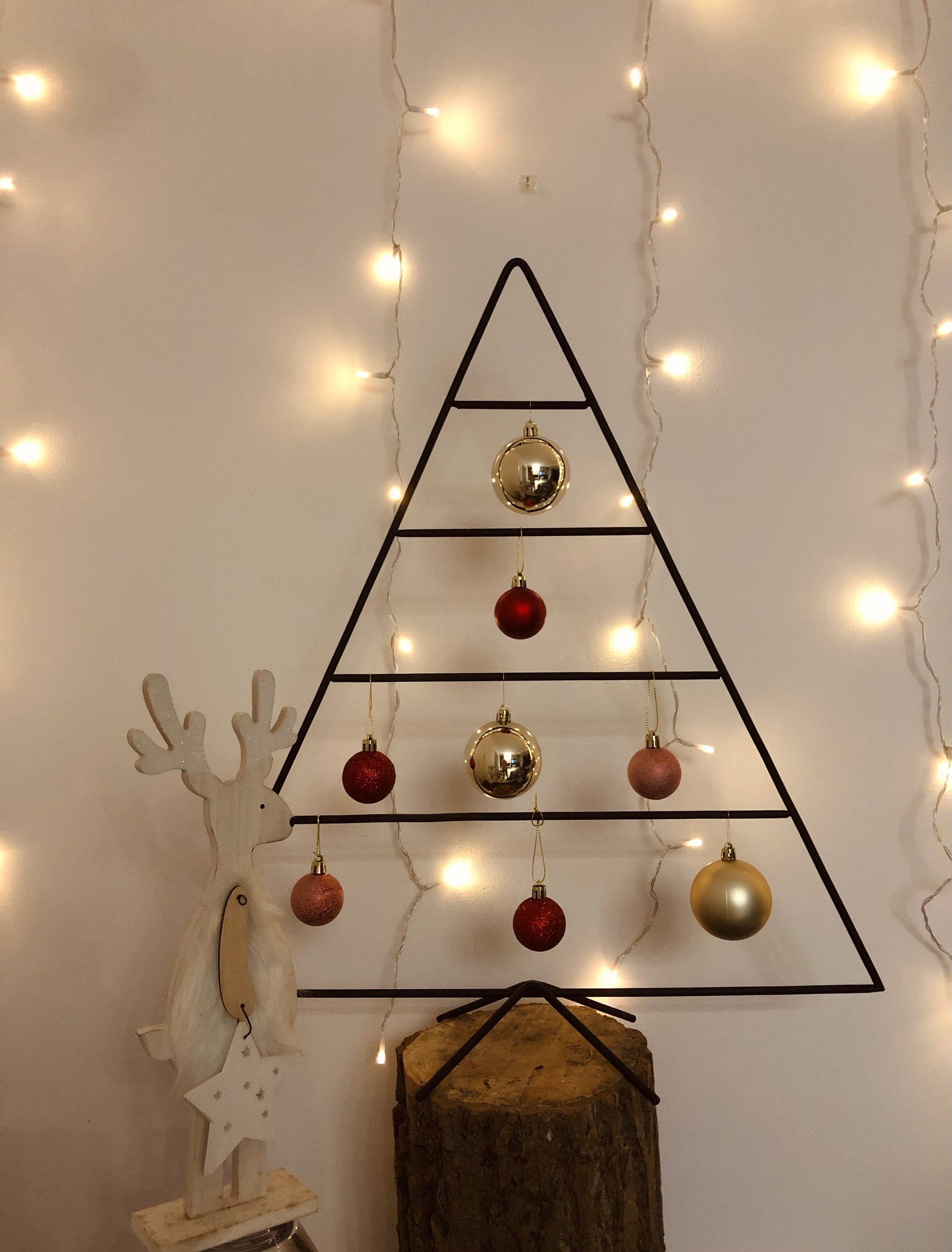 Christmas Tree Wire Triangle Stand Decoration Christmas Tree Wire Metal Christmas Tree