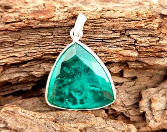 Paraiba Turmalin Silber Anhänger: Handgemachter Schmuck aus 925 Sterlingsilber