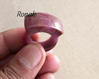 Anillo de rubí hecho a mano: auténtico anillo de piedras preciosas de estilo otomano.