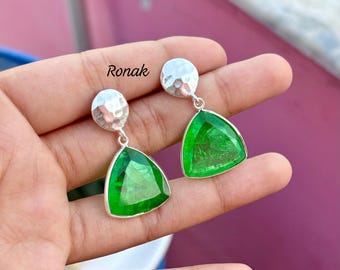 Gemme di occhio di gatto di actinolite - Gemma naturale rara di occhio di gatto verde