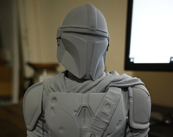 The Mandalorian Bust | Star Wars | 3D Printed
