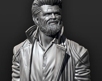 Busto de Billy Butcher / The Boys / Impreso en 3D
