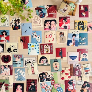 Étiquettes Artisanales Scrapbooking Inspiration Japonaise - Jamie's Bargain Store - Neuves