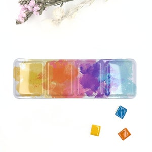 My Rock Way 24 Colours &#39;Colourful Days&#39; Empty Metal Watercolour Tin with or without Pans, Perfect Gift for an Artist or Painter