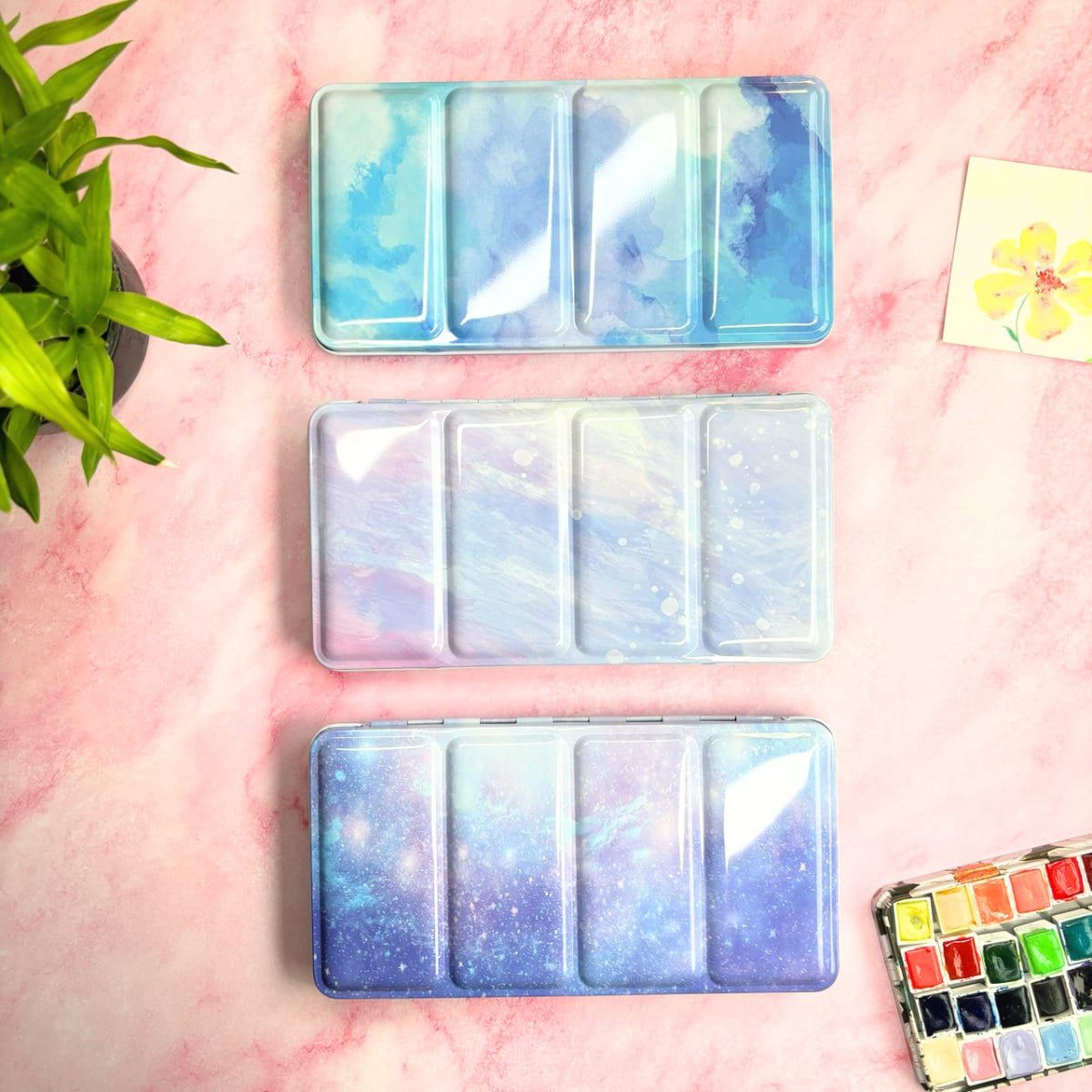 Tobios Watercolor Kit Winsor Newton Set Da Viaggio Per Acquerello Portatile  12 Colori Mezzo Blocco Schizzo Di Lusso Speciale Principiante Fornure  Artistiche Dipinte A Mano Mini Acquerelli, image size:1200x1200