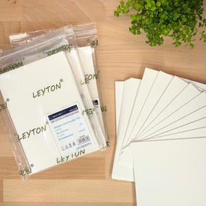 Carta per acquerello Leyton 32K piccola 100% cotone, 300 g, grana fine, pressata a freddo, 20 fogli, 18 cm x 12,5 cm, senza acidi, qualità artistica